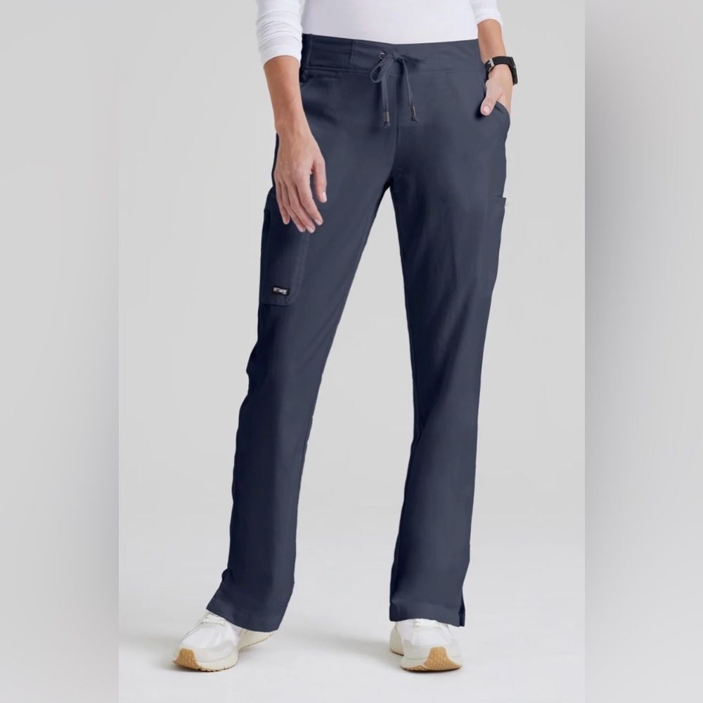 Greys Anatomy Mia Scrub Pants Steel Dark Gray Style 4277 Women's Size 2XL Cargo